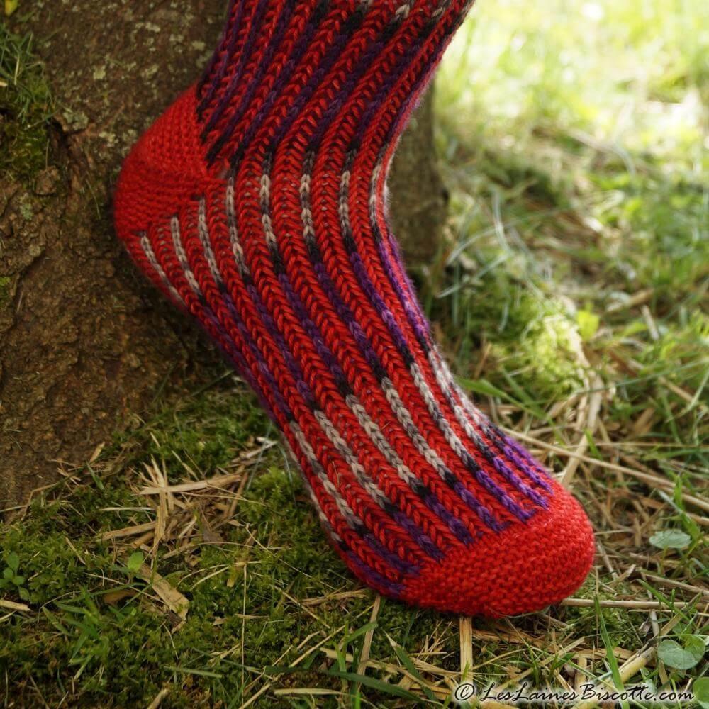 Free Brioche Sock Pattern