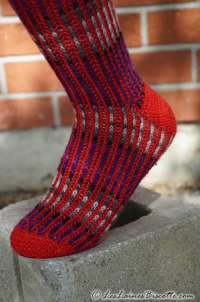 Free Brioche Sock Pattern