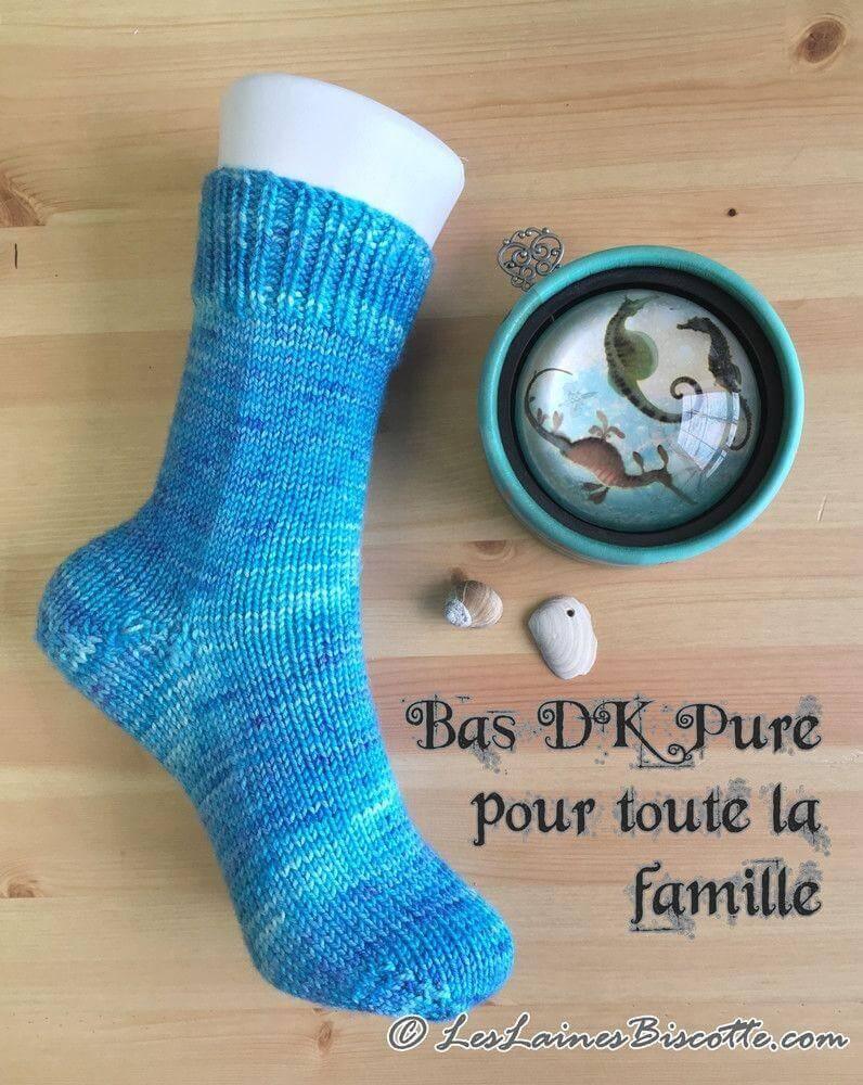 Sock pattern in hand-dyed DK Pure Yarn