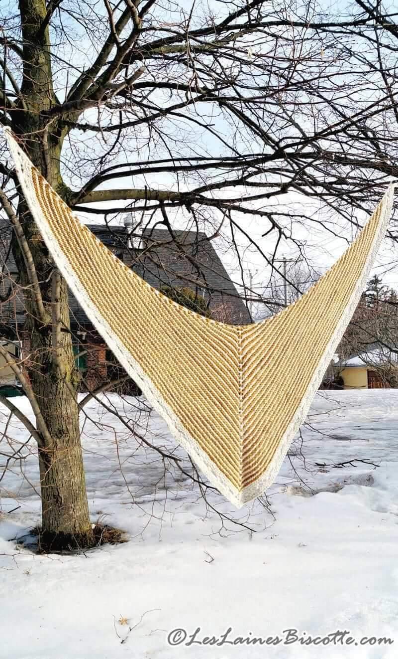 Knitting pattern - The Rubeus Shawl