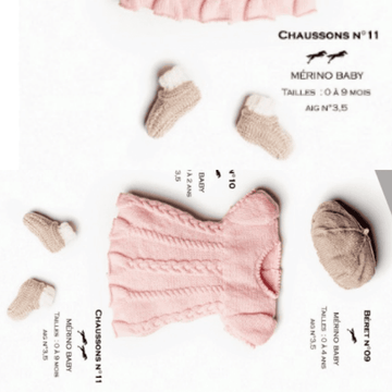 Cheval Blanc Pattern catalog 31, No 11 - Baby Bootees - Up to 0 to 9 months