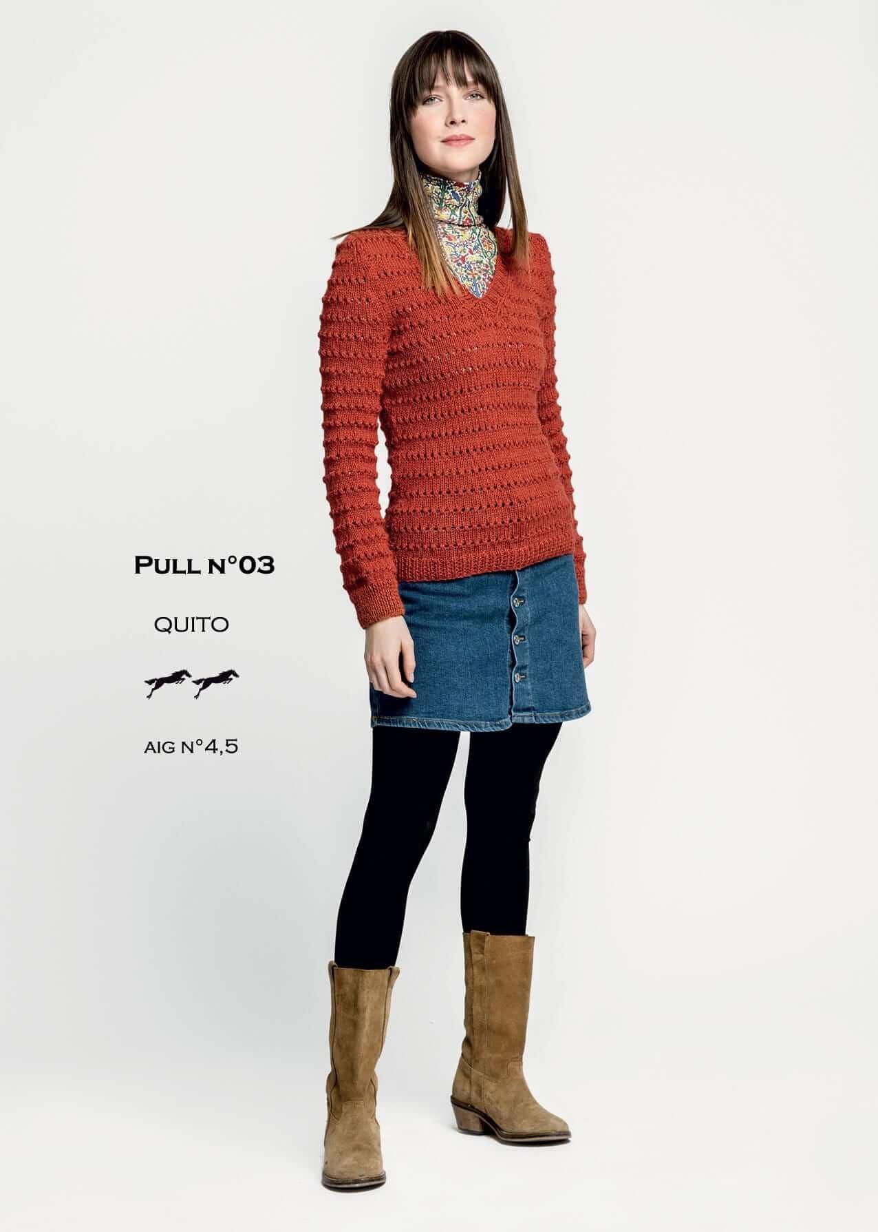 achat en ligne modèles tricot pulls pour femmes - Laines Cheval Blanc