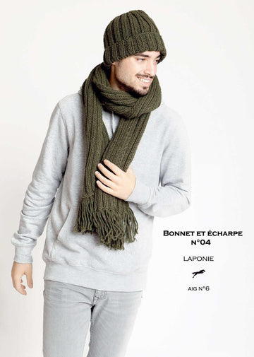 Cheval Blanc pattern Cat. 29-04 - Bonnet and scarf