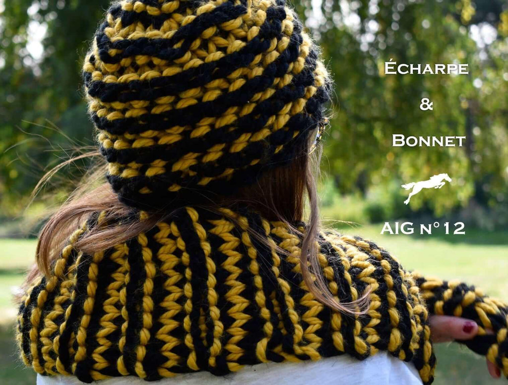 Free Cheval Blanc pattern - Scarf and Bonnet W060 Web Exclusive