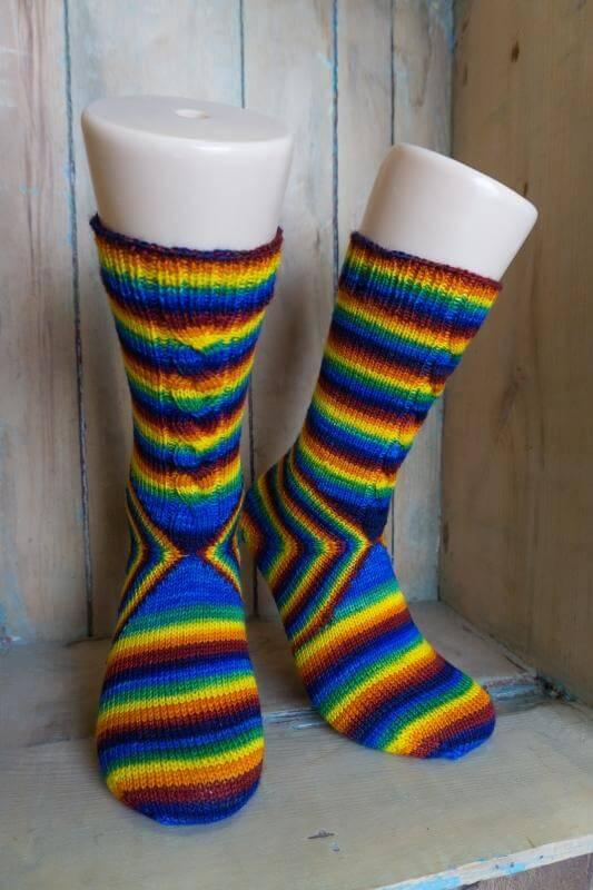 The Cheshire Cat Socks Knitting Pattern