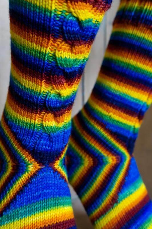 The Cheshire Cat Socks Knitting Pattern