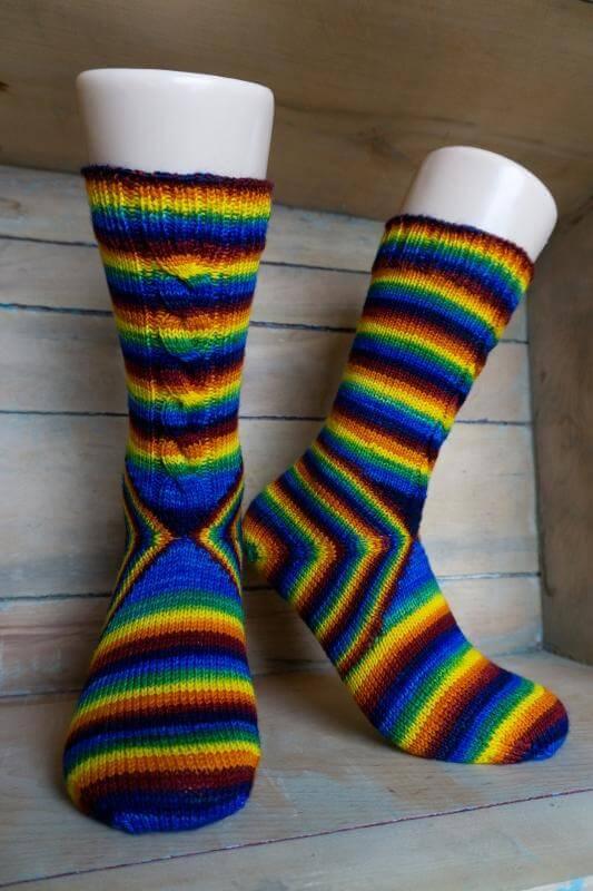 The Cheshire Cat Socks Knitting Pattern