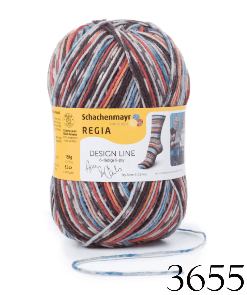 Regia Design Line - 6-ply - Color: 3655 - Fall Night