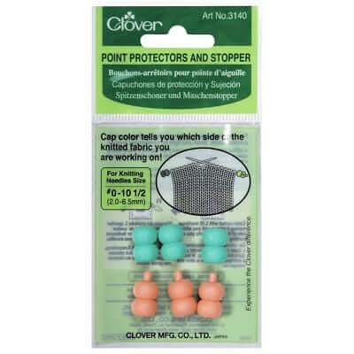 Clover - Plugs for needle tips 3140 - 3141 - Les Laines Biscotte Yarns