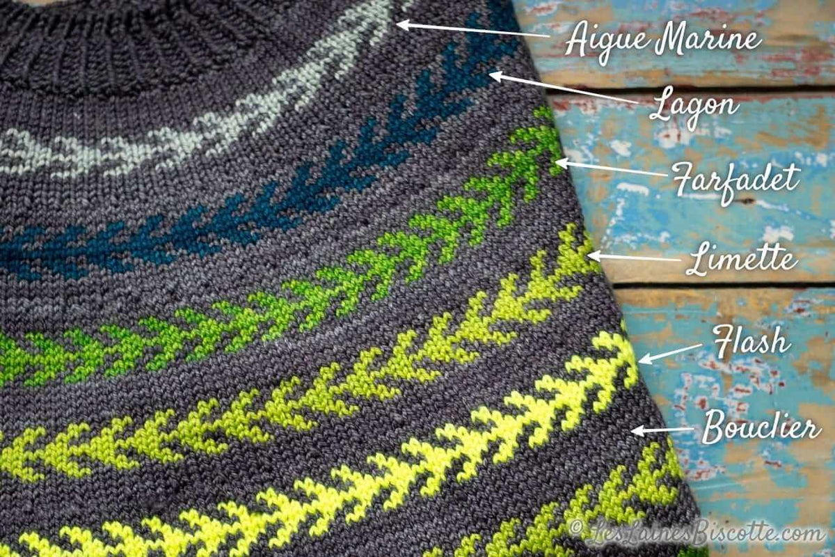 Seascape Sweater Free Pattern form Andrea Yetman