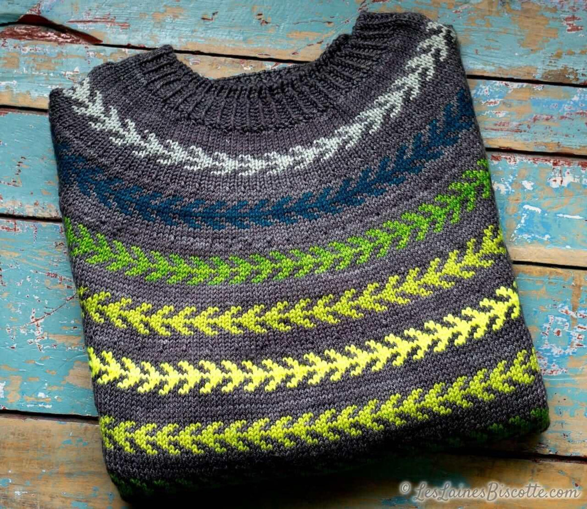 Seascape Sweater Free Pattern form Andrea Yetman