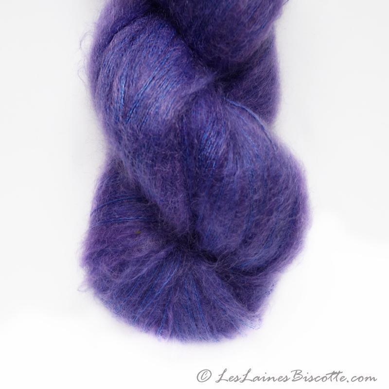 Hand-dyed kid mohair & silk HERMIONE VIOLETTE