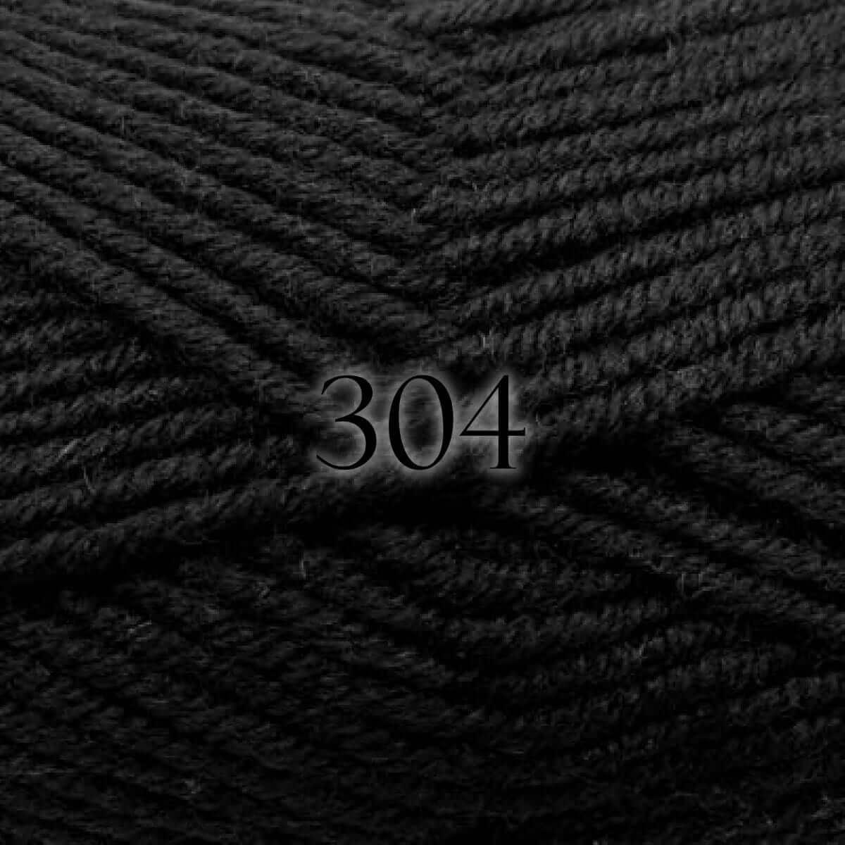 Superwash Merino DK - Color: 304 - Black