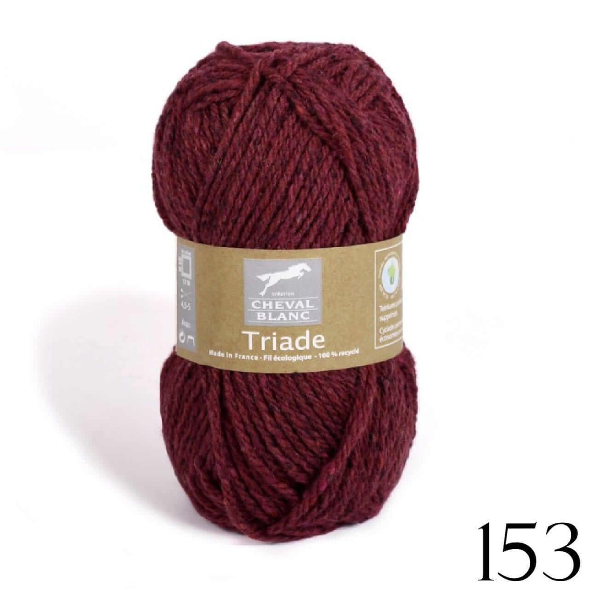 Laines Cheval Blanc - Triade - Color: Triade - 153 Bordeau