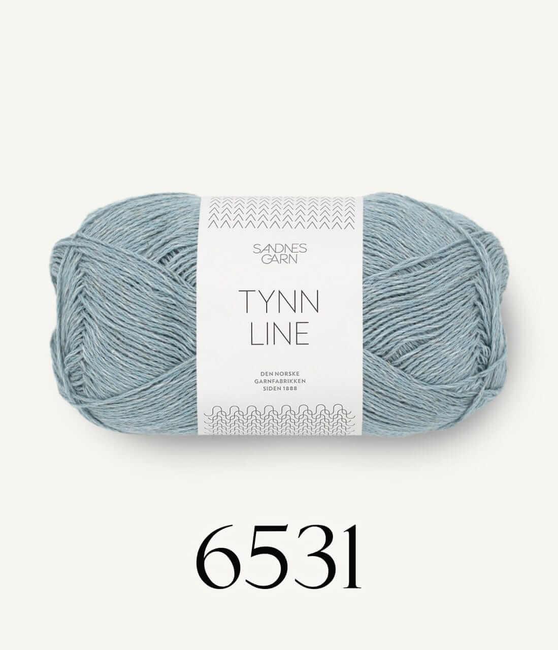 Sandness Garn - Tynn Line - Color: 6531 - Bleu glace