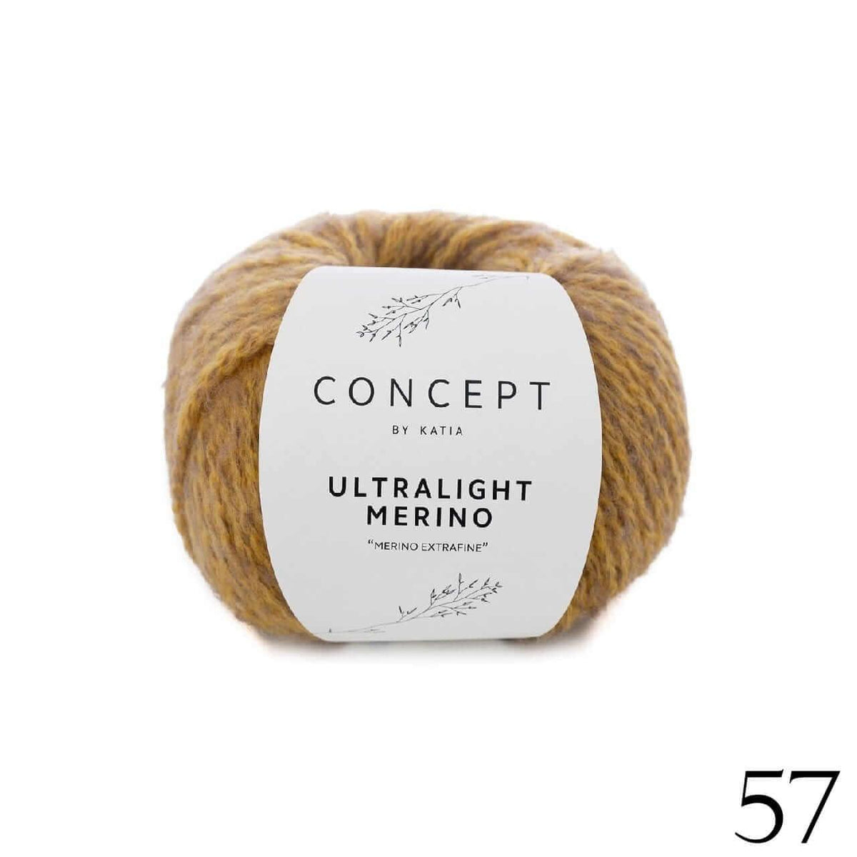 Ultra Light Merino - Katia - Color: 57 - Ochre Fawn Brown