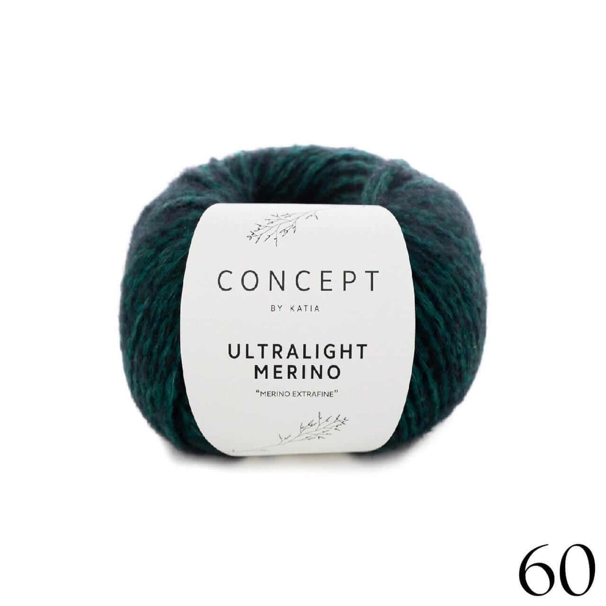 Ultra Light Merino - Katia - Color: 60 - Green-Black