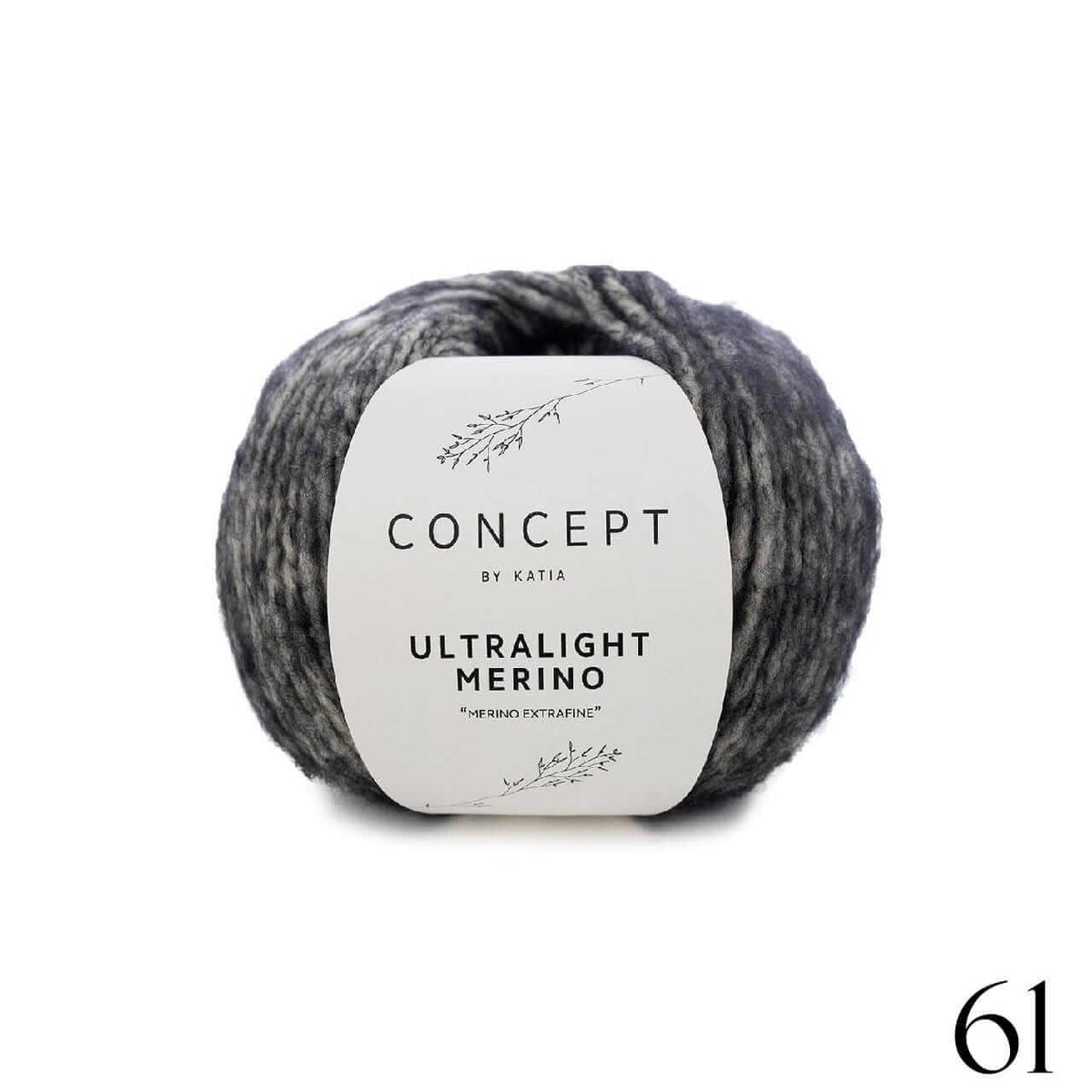 Ultra Light Merino - Katia - Color: 61 - Grey