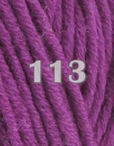 Laines Cheval Blanc - Merina - Color: Merina 113 Mauve Cardinal